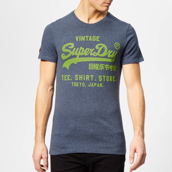 Superdry Men's Shirt Shop Feeder T-Shirt - Royal Blue Feeder