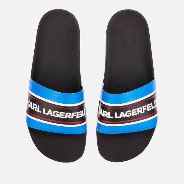 Karl Lagerfeld Men's Kondo Contrast Slide Sandals - Navy