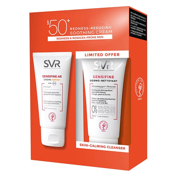SVR SENSIFINE AR SPF50+ 50ml + Free Sensifine Skin-Calming Cleansing Cream 50ml (Worth £21)