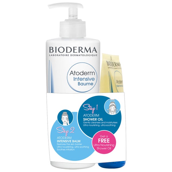 Bioderma Atoderm Intensive Balm 500ml + Free Atoderm Shower Oil 100ml