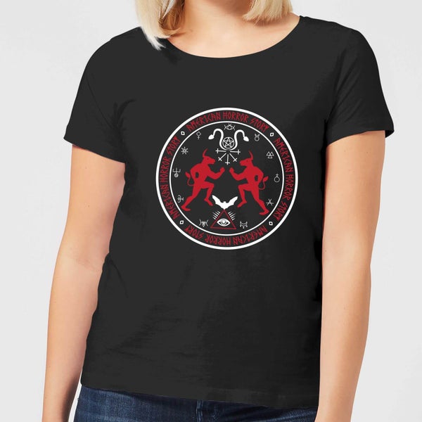 American Horror Story Coven Witchcraft Crest Dames T-shirt - Zwart