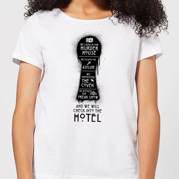 T-Shirt Femme Keyhole Series - American Horror Story - Blanc