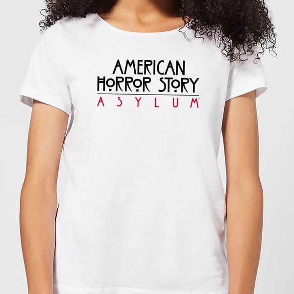 American Horror Story Asylum Title Dames T-shirt - Wit