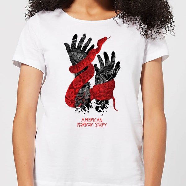 T-Shirt Femme Snake Hands - American Horror Story - Blanc