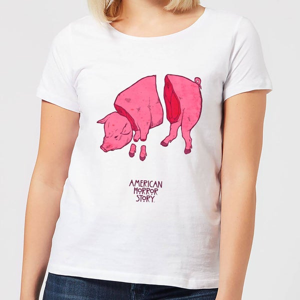 American Horror Story Roanoke Piggy Man Women's T-Shirt - White