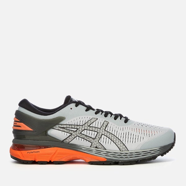 Asics Men's Running Gel-Kayano 25 Trainers - Mid Grey/Red Snapper