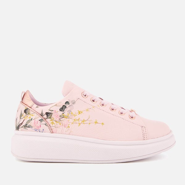 Ted Baker Women's Ailbe 3 Leather Flatform Trainers - Elegant Pink