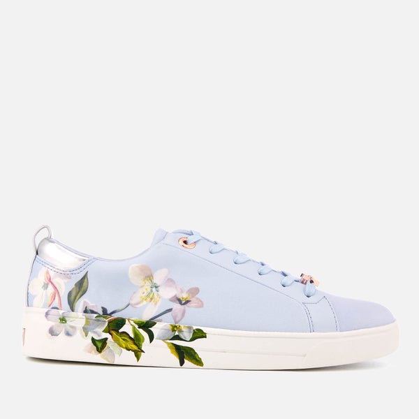 Ted Baker Women's Orosa Floral Low Top Trainers - Graceful Blue