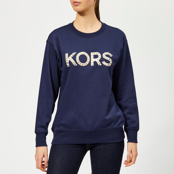 MICHAEL MICHAEL KORS Women's Kors Stud Sweatshirt - True Navy