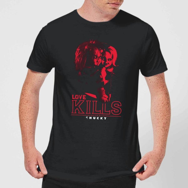 T-Shirt Homme Love Kills Chucky - Noir