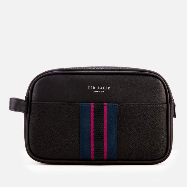 Ted Baker Men's Benny Webbing Wash Bag and Towel - Black