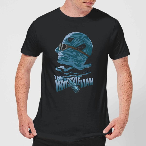 Universal Monsters The Invisible Man Illustrated T-shirt - Zwart