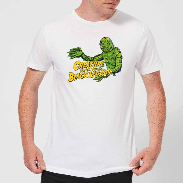 T-Shirt Homme L'Étrange Créature du lac noir - Universal Monsters - Blanc
