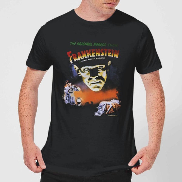 Universal Monsters Frankenstein Vintage Poster T-shirt - Zwart - XS