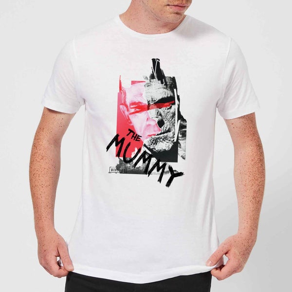 T-Shirt Homme La Momie Collage - Universal Monsters - Blanc