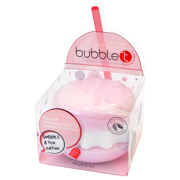 Bubble T Summer Fruits Tea Giant Bath Bomb Fizzer (180g)