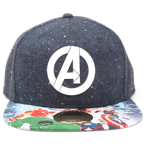 Marvel Avengers Assemble Logo Snapback - Black