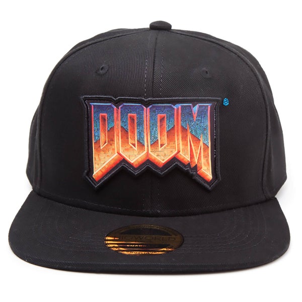 DOOM Logo Snapback Cap - Black