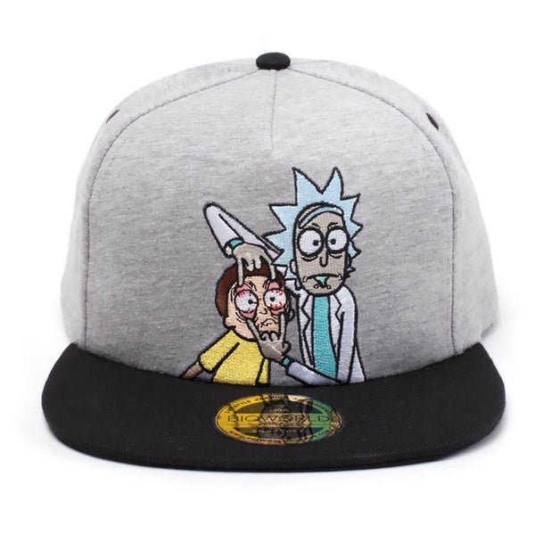 Rick and Morty Open Your Eyes Snapback - Grey