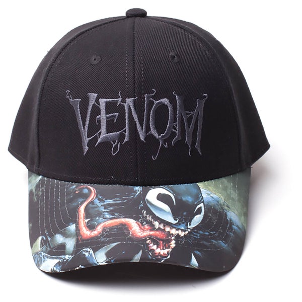 Marvel Venom Men's Logo Adjustable Cap - Black