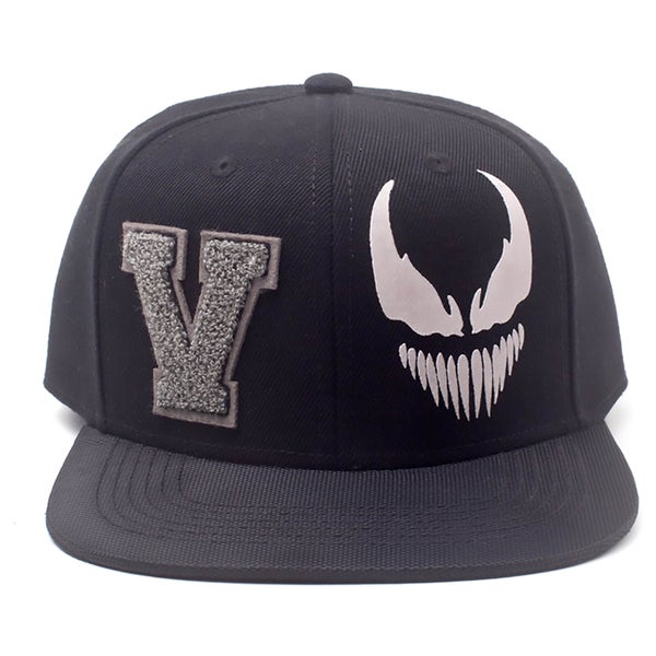 Marvel Venom Men's Varsity Snapback Cap - Black