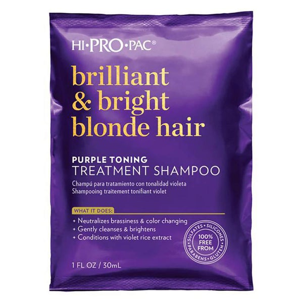 HI PRO PAC Brilliant and Bright Blonde Hair Treatment Shampoo 30ml