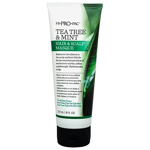 HI PRO PAC Tea Tree and Mint Hair and Scalp Masque Tube 237ml
