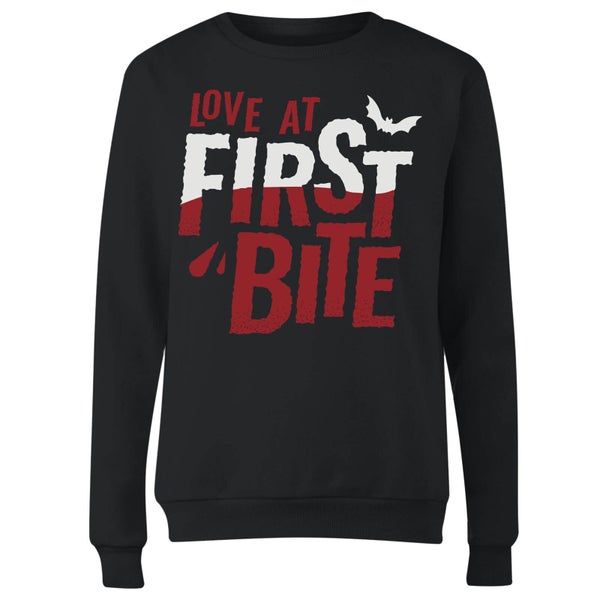 Love At First Bite Women's Sweatshirt - Black