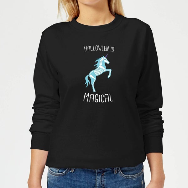 Unicorn Skeleton Women's Sweatshirt - Black