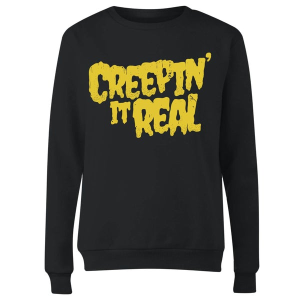 Creepin It Real Women's Sweatshirt - Black