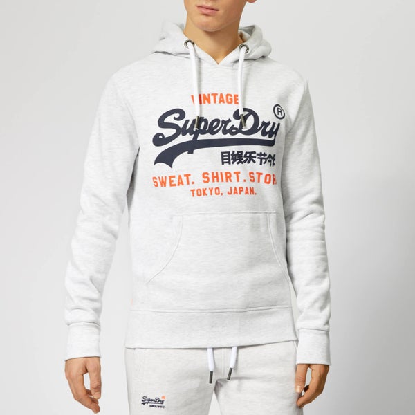 Superdry Men's Sweatshirt Shop Duo Hoody - Ice Marl