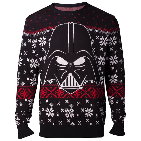 Star Wars Darth Vader Christmas Knitted Jumper - Black