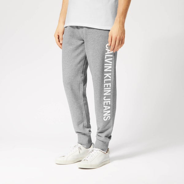 Calvin Klein Jeans Men's Institutional Side Logo Jog Pants - Grey Heather