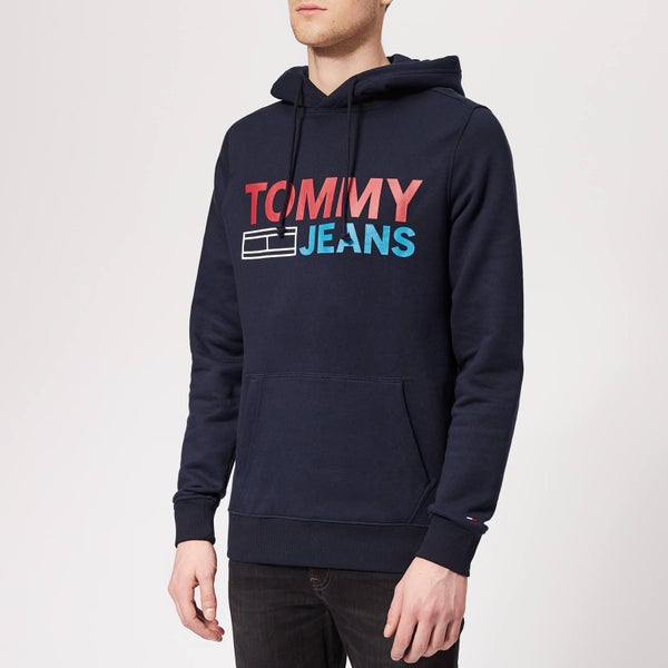 Tommy Jeans Men's Corporate Logo Hoody - Black Iris