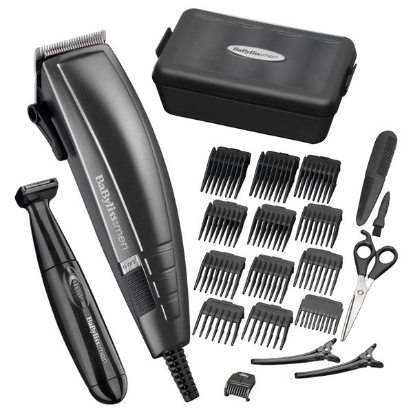 BaByliss for Men kit da 22 pezzi per tagliare i capelli a casa