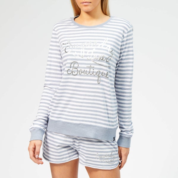 Superdry Women's Melissa Grace Loungewear Set - Ash Blue Stripe