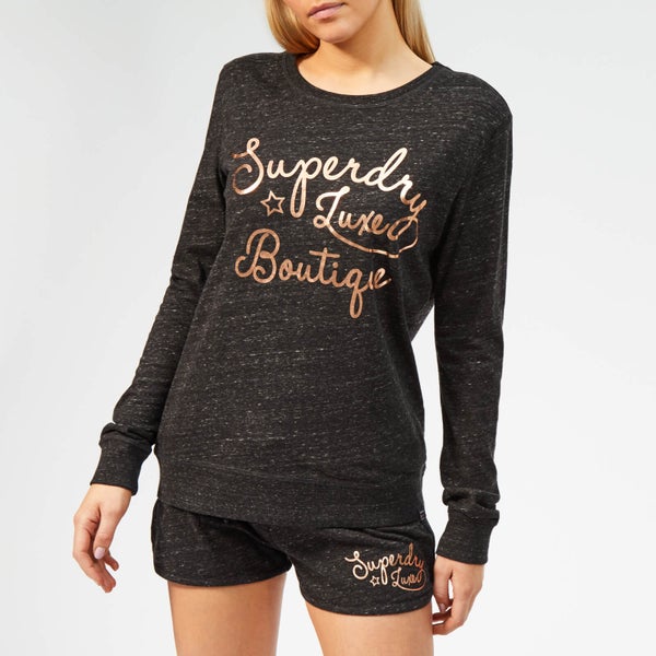 Superdry Women's Melissa Grace Loungewear Set - Midnight Charcoal Snowy