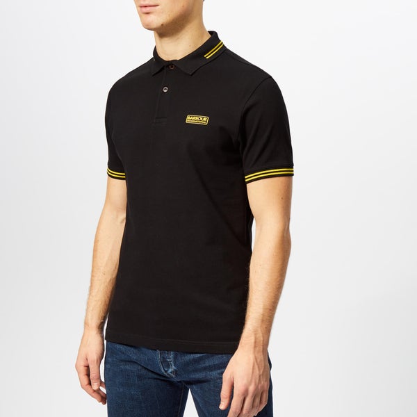 Barbour International Men's Essential Tipped Polo Shirt - Black - S