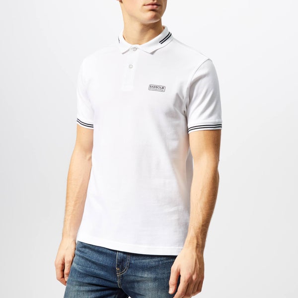 Barbour International Men's Essential Tipped Polo Shirt - White - M