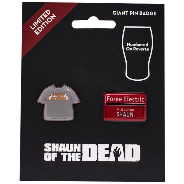 Shaun of the Dead Limited Edition Pin Badge Set