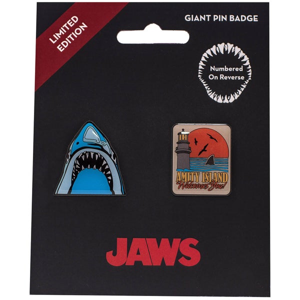 Jaws Limited Edition Pin Badge Set