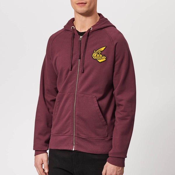 Vivienne Westwood Anglomania Men's Classic Zip Up Sweatshirt - Bordeaux