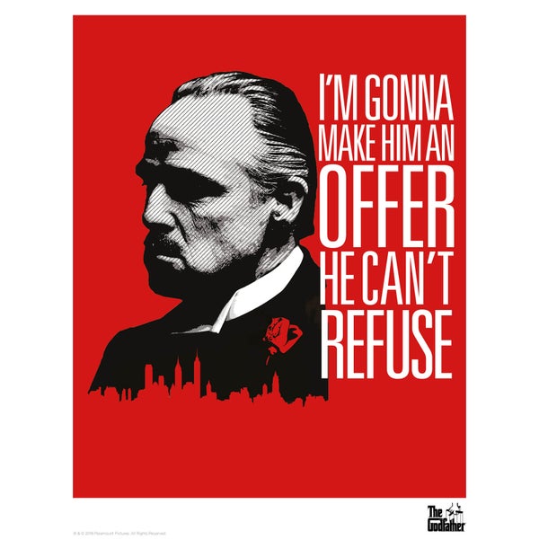 The Godfather Limited Edition Art Print - Red