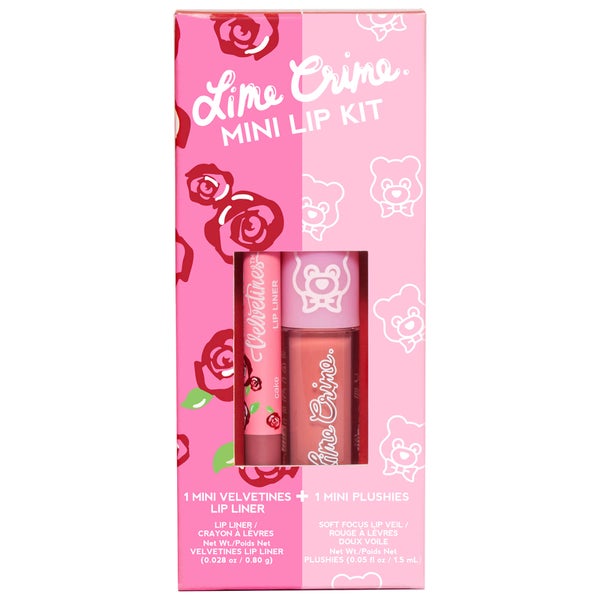Lime Crime Mini Lip Kit -minisetti huulille, Pink