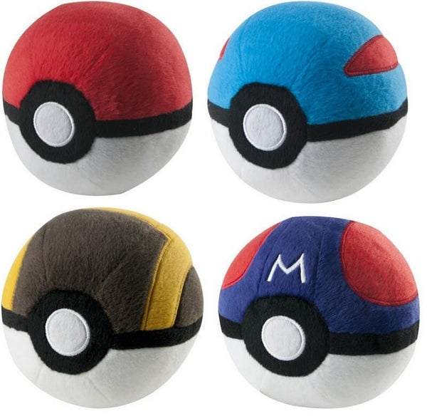 Officially Licensed Pokémon Pokeball Plush Assortment (4 styles available)