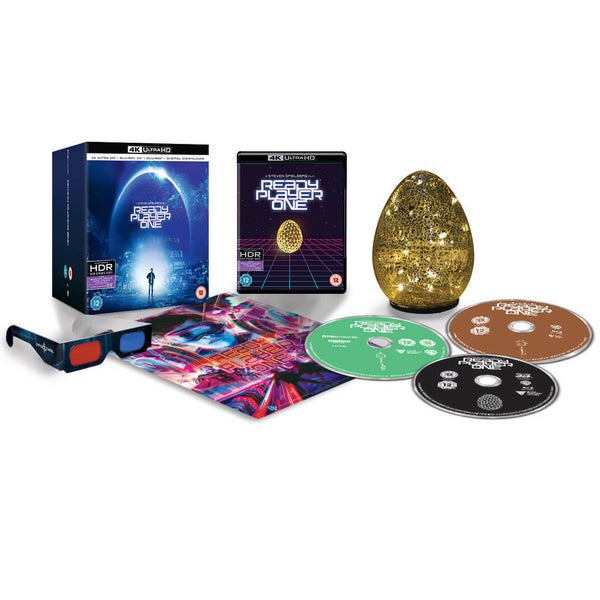 Ready Player One - 4K Ultra HD Zavvi Exclusive Egg Light Collector’s Edition (inclusief 3D Blu-ray & Blu-ray)