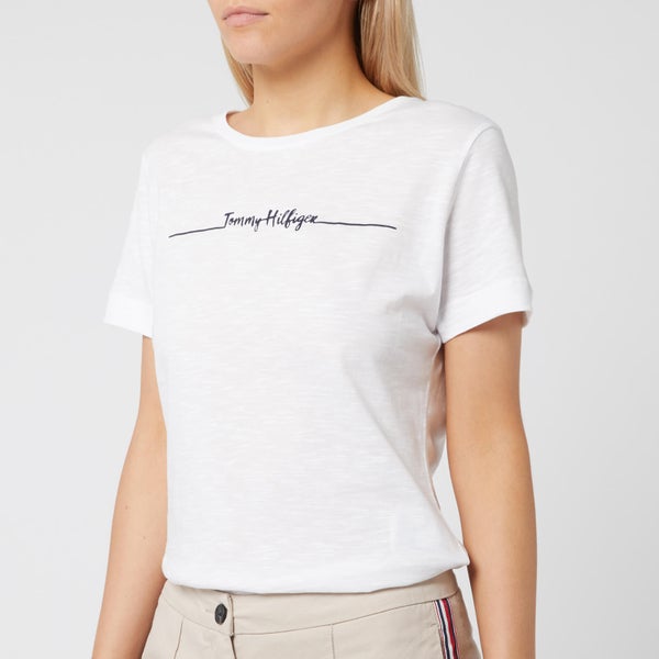 Tommy Hilfiger Women's Elissa Crew Neck T-Shirt - Classic White