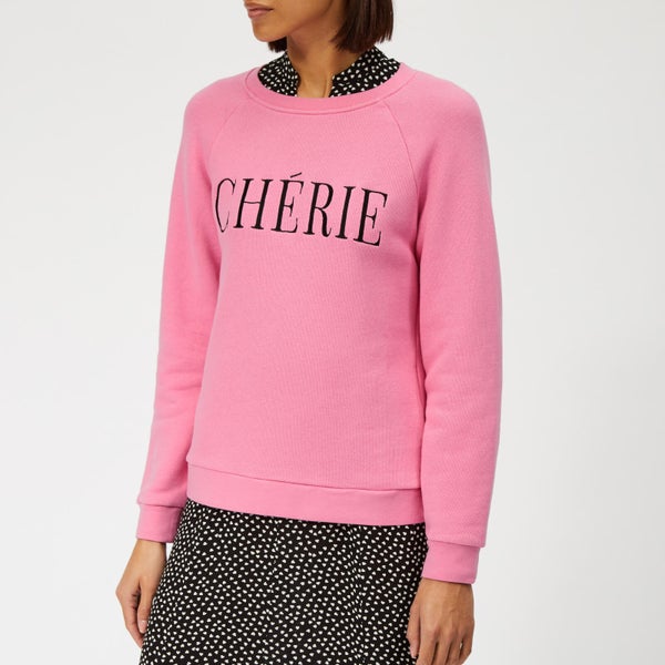 Whistles Women's Cherie Embroidered Sweatshirt - Pink