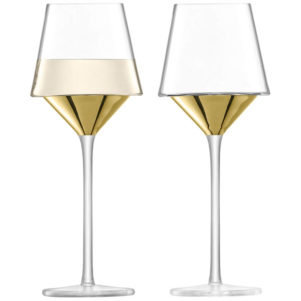 LSA Space Wine Glasses - Gold (Set of 2)