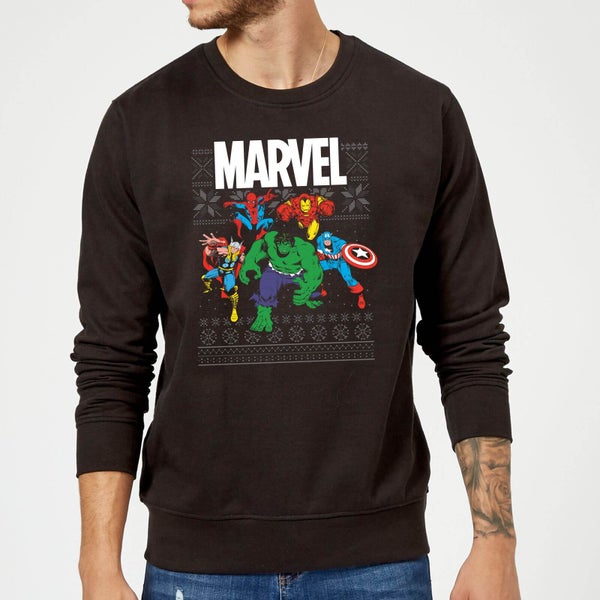 Marvel Avengers Group Pull de Noël - Noir